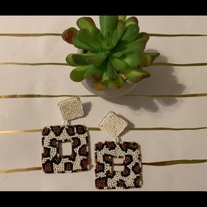 Leopard Mini Bead Earring